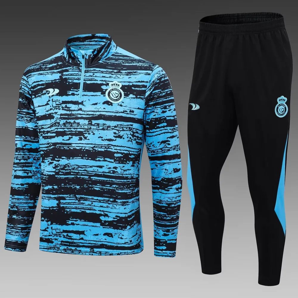 Conjunto de entrenamiento azul de media cremallera del Al-Nassr 2022/2023 — main view