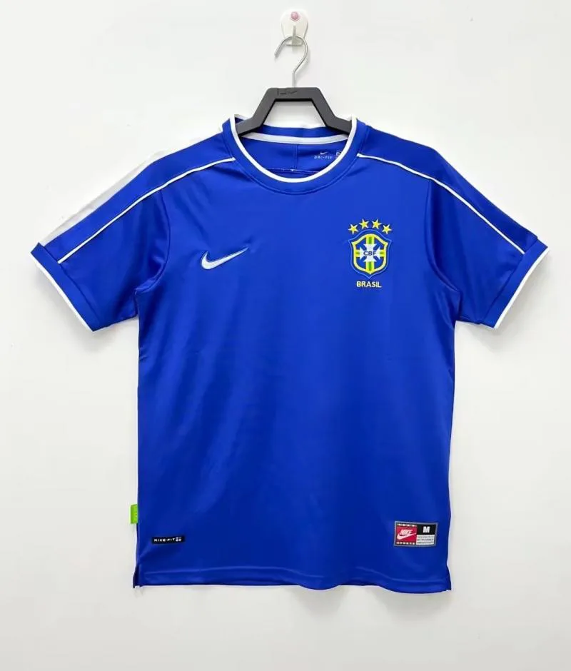 1998 Retro Brasilien Auswärts Fußballtrikot  — main view