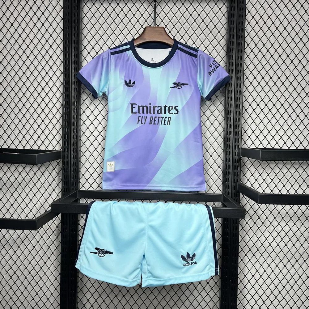 2024/2025 Arsenal Drittauswärts Fußballtrikot AAA fan-gradät Kindergröße — main view