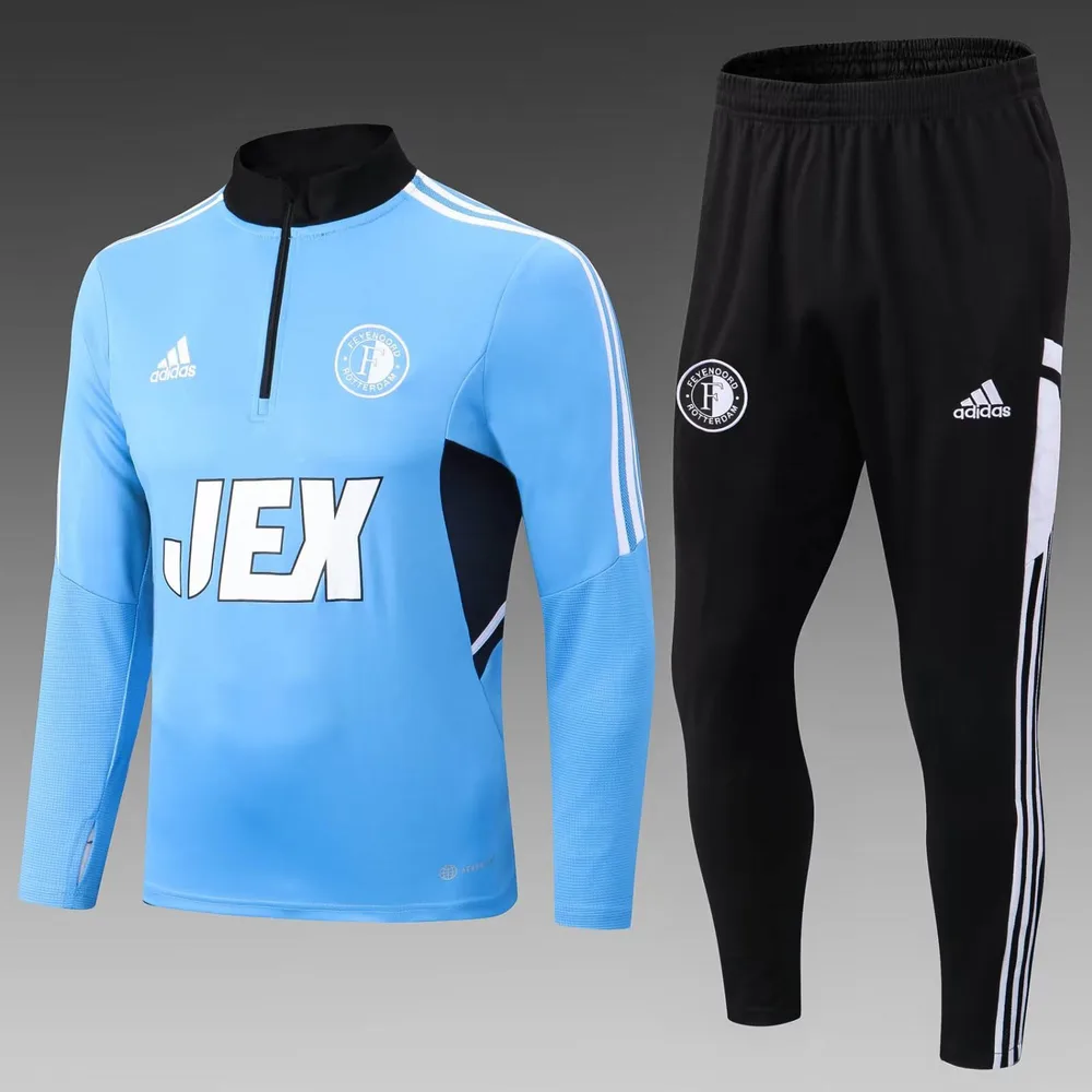 Survêtement d'Entraînement Mi-Zip Feyenoord Rotterdam Bleu 2022/2023  Ensemble — main view