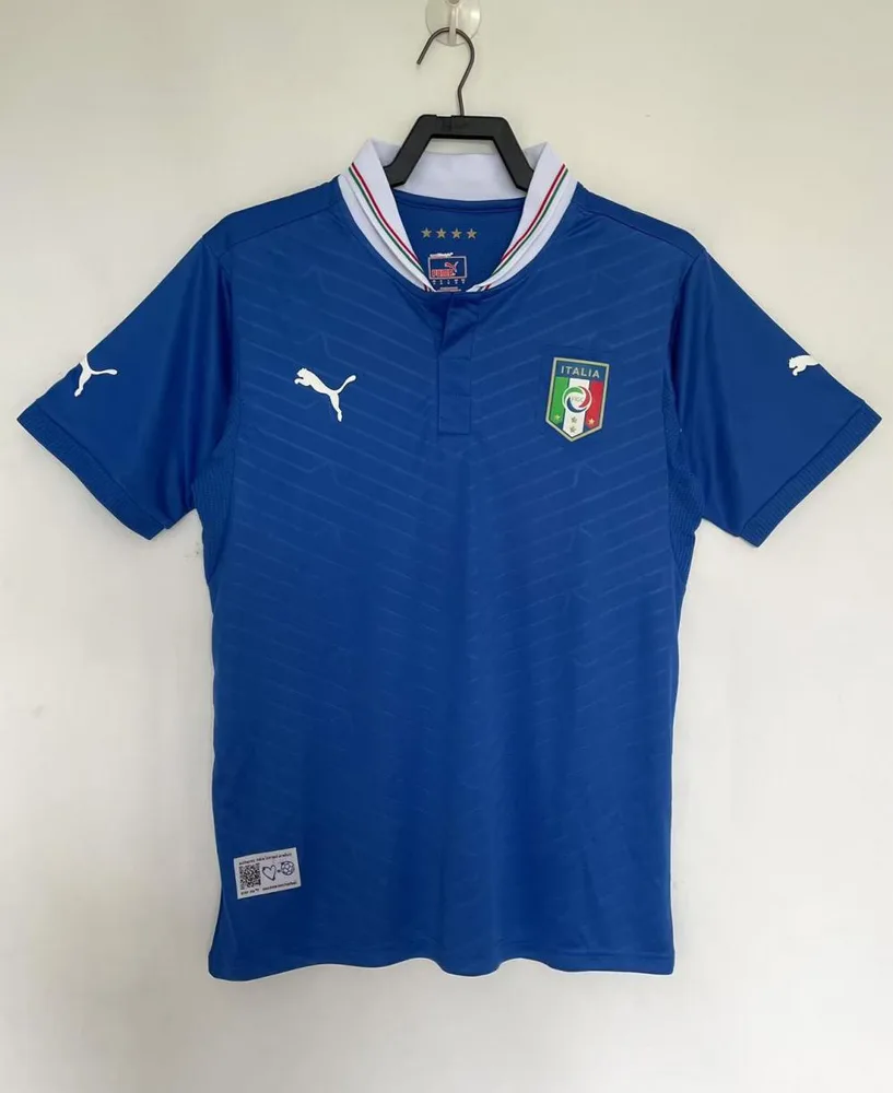 2012 Retro Italy Home Soccer Shirt  — main view
