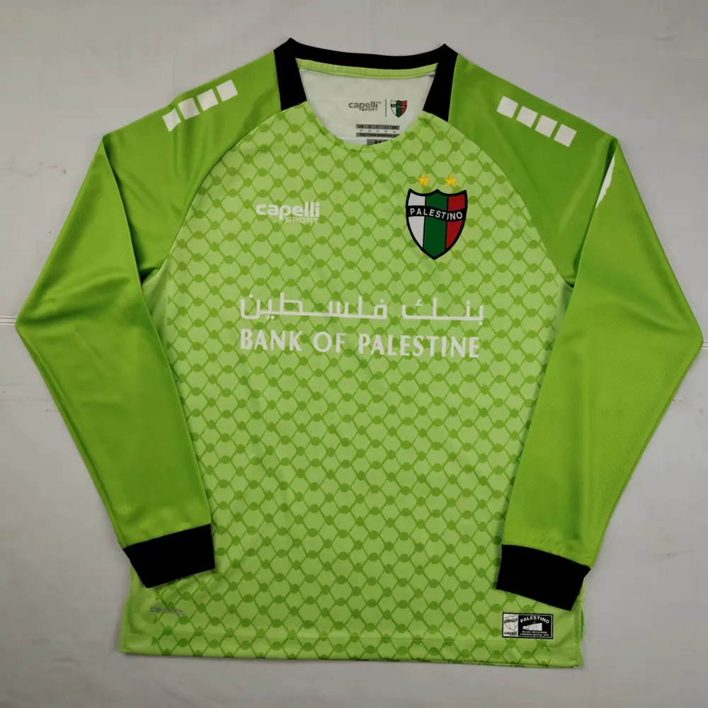 2025/2026 Langarm Palästina Hellgrün Fußballtrikot  — main view