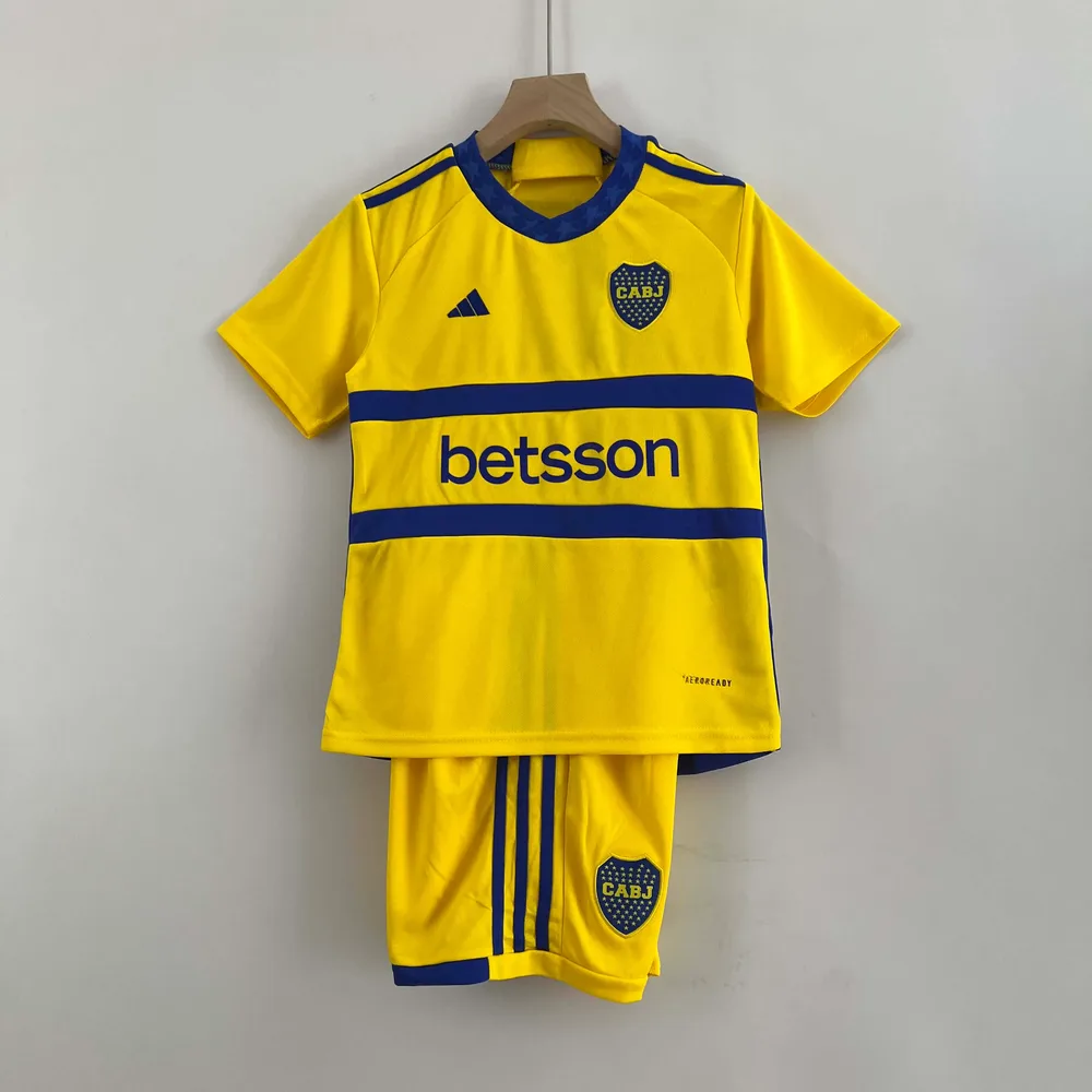 2023/2024 Boca Juniors Auswärts Fußballtrikot AAA fan-gradät Kindergröße — main view