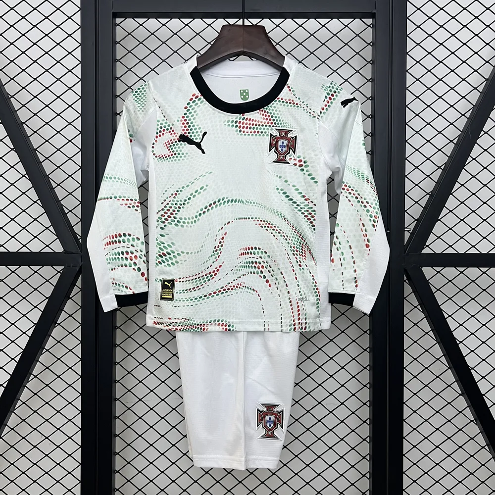2025 Portugal Away Long Sleeves Jersey  Kids Size — main view