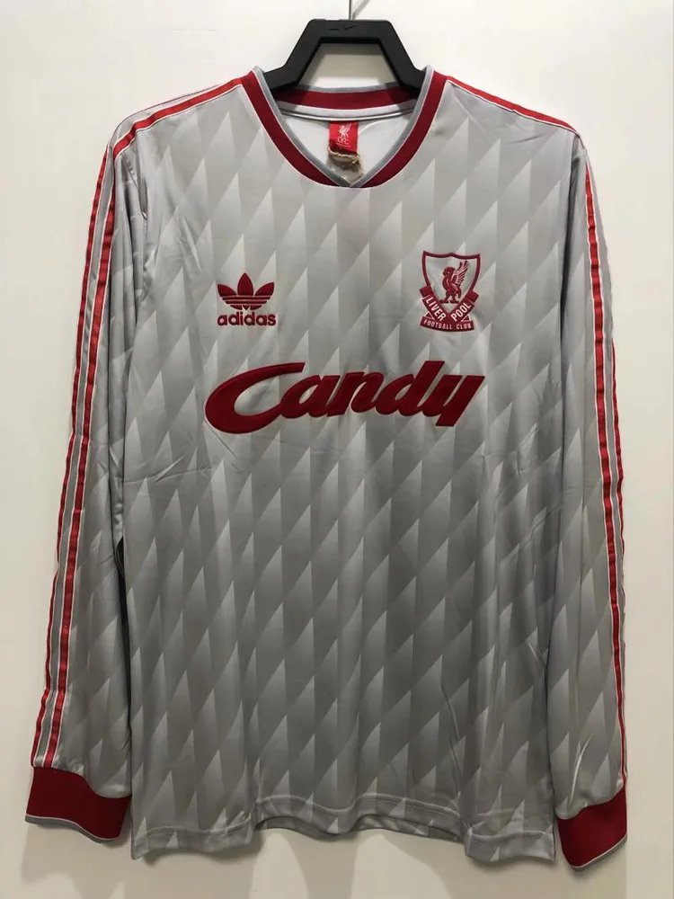 1989/1991 ريترو ليفربول قميص كرة قدم خارجي بأكمام طويلة جودة تايلاند — main view