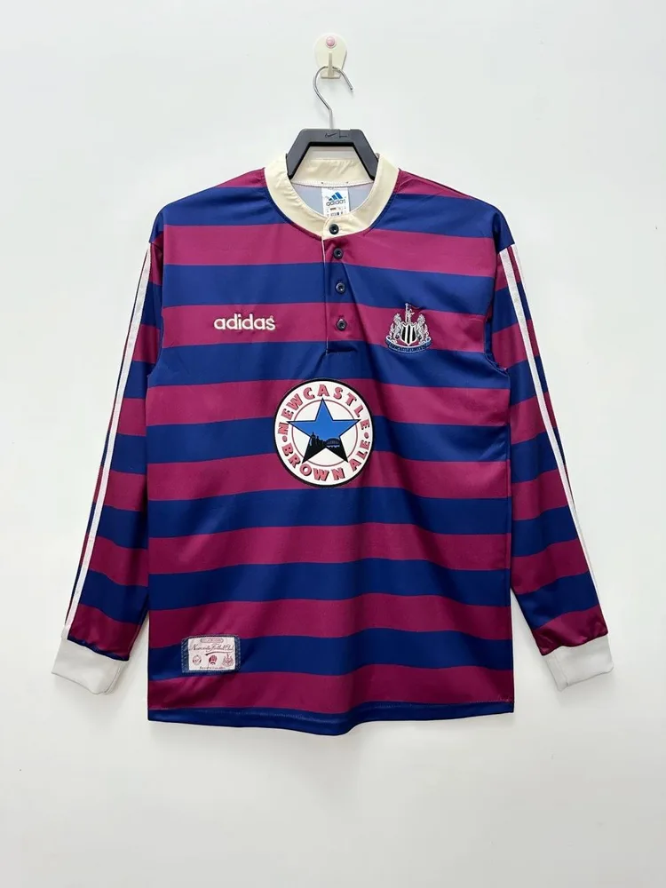 1995/1997 Retro Langarm Newcastle United Auswärts Fußballtrikot  — main view