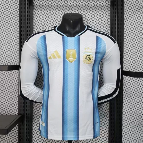 Camiseta Local de Argentina Versión Jugador Manga Larga 2026 Calidad Thai — main view