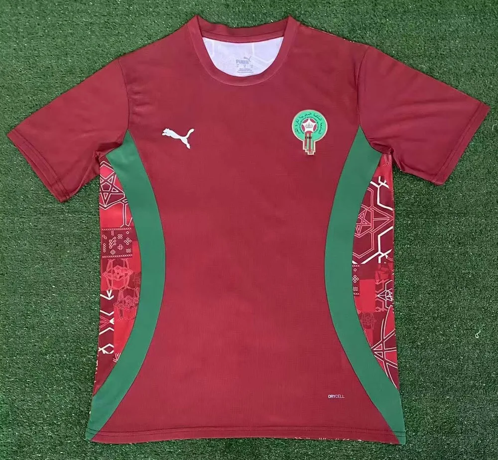 2024/2025 قميص تدريب منتخب المغرب لكرة القدم AAA درجة المشجعين — main view