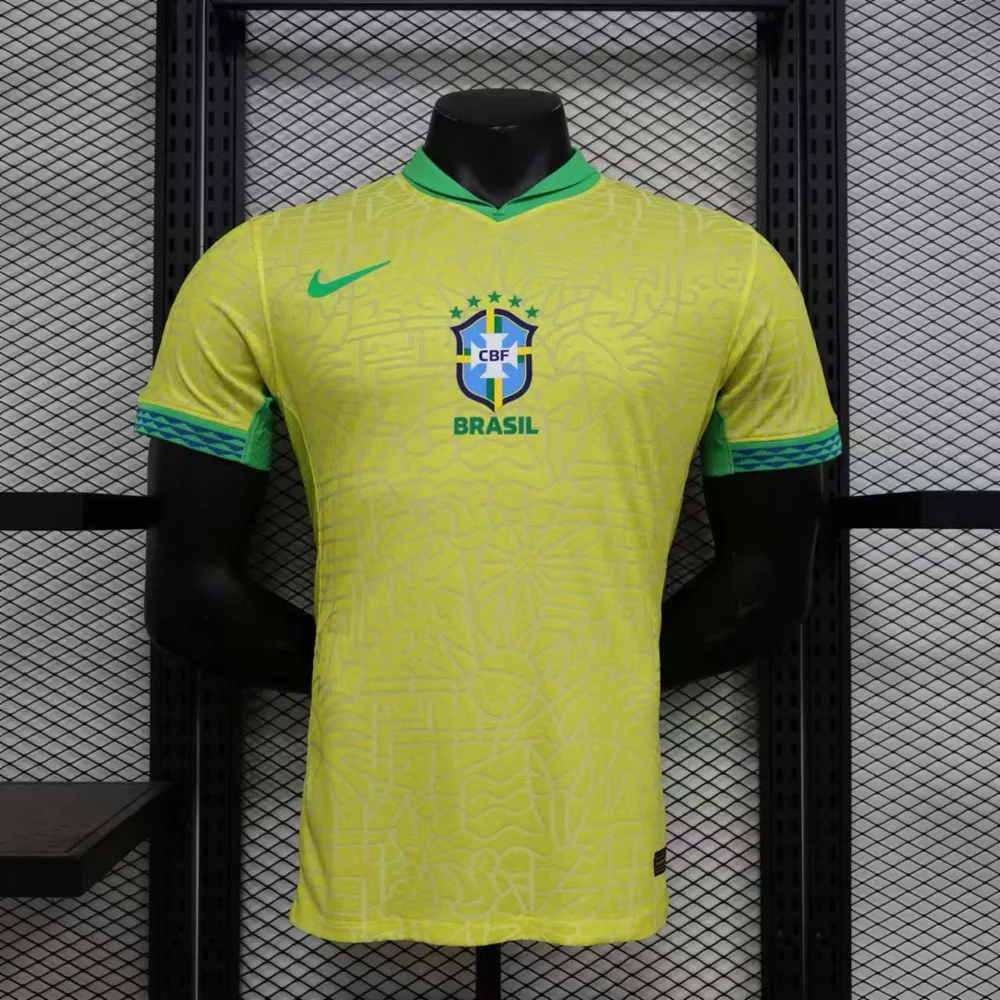 2024 Spielerversion Brasilien Heim Trikot — main view