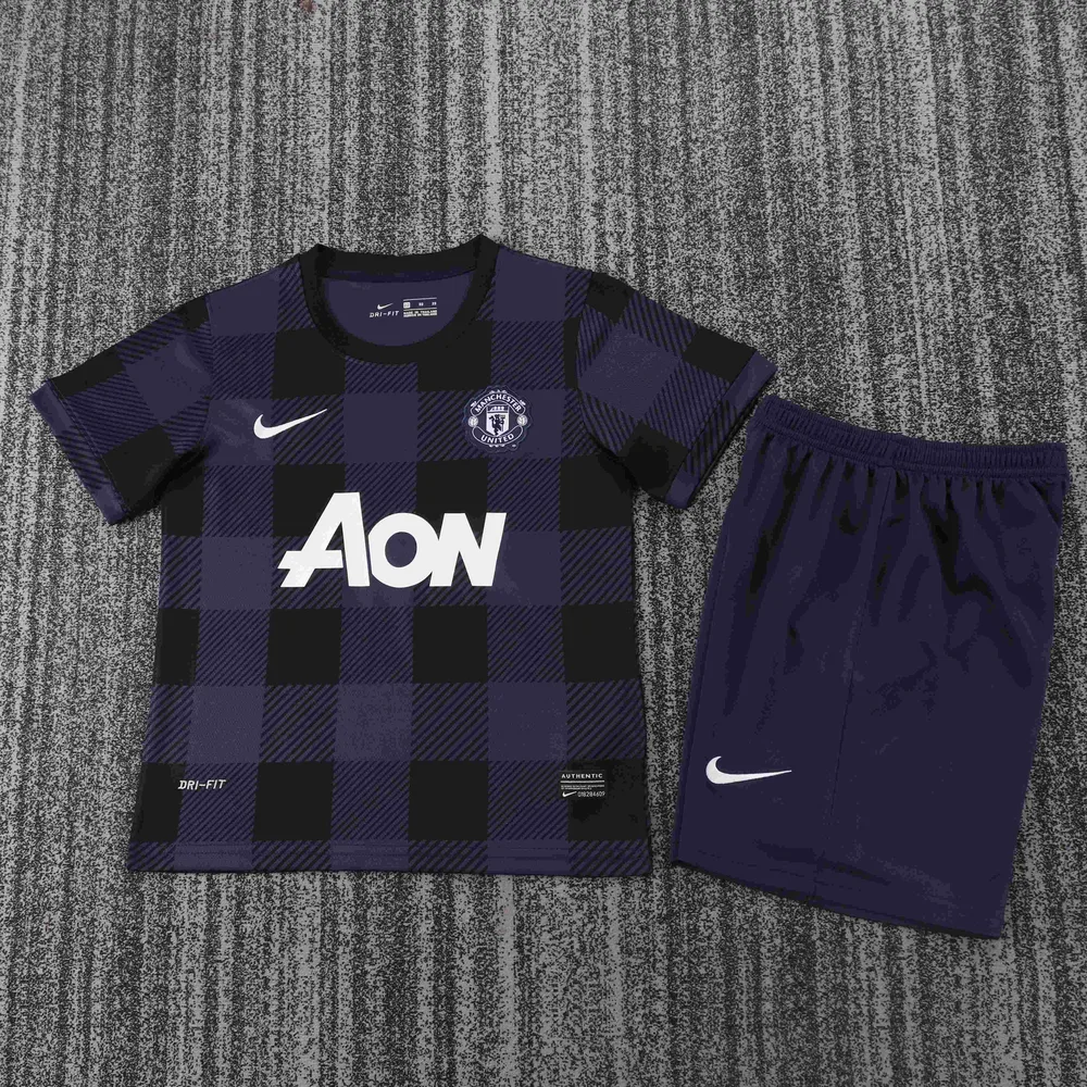 Maillot Extérieur Rétro Manchester United 2013-2014  Taille Enfant — main view