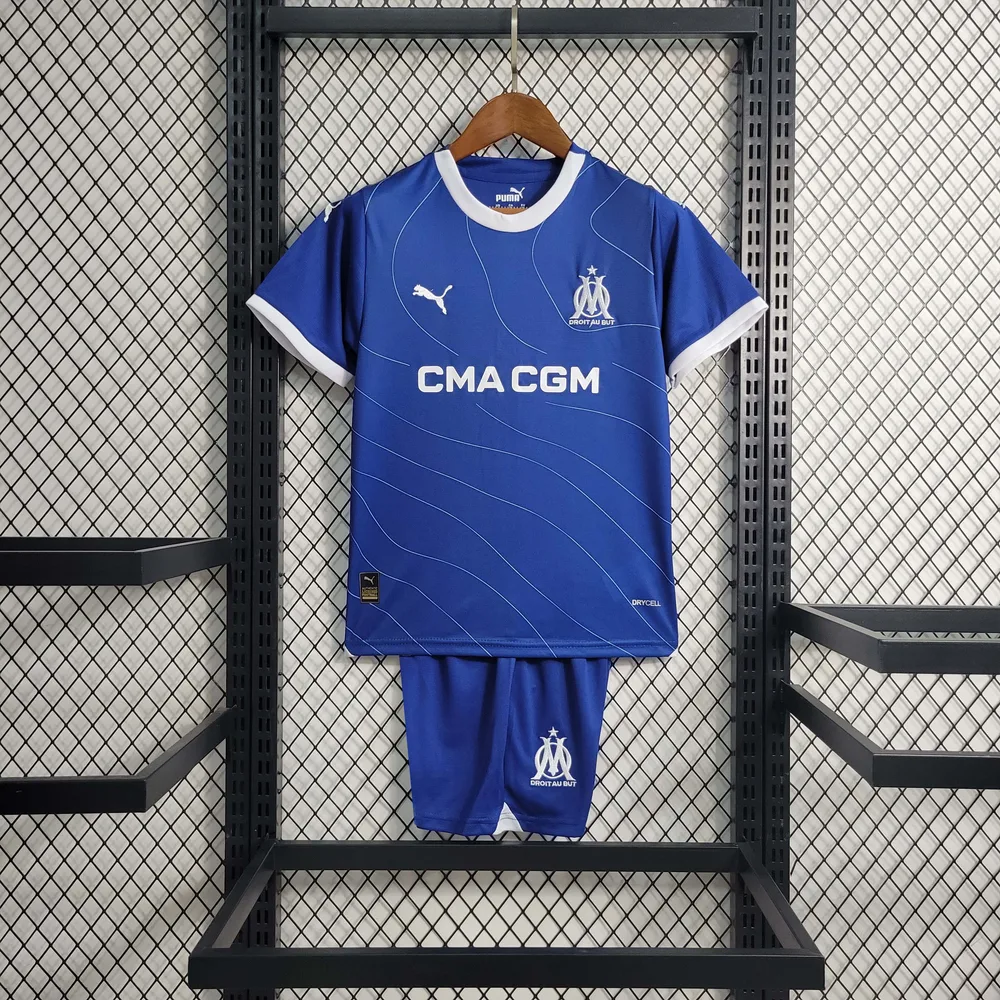2023/2024 Olympique de Marseille Auswärts Fußballtrikot  Kindergröße — main view