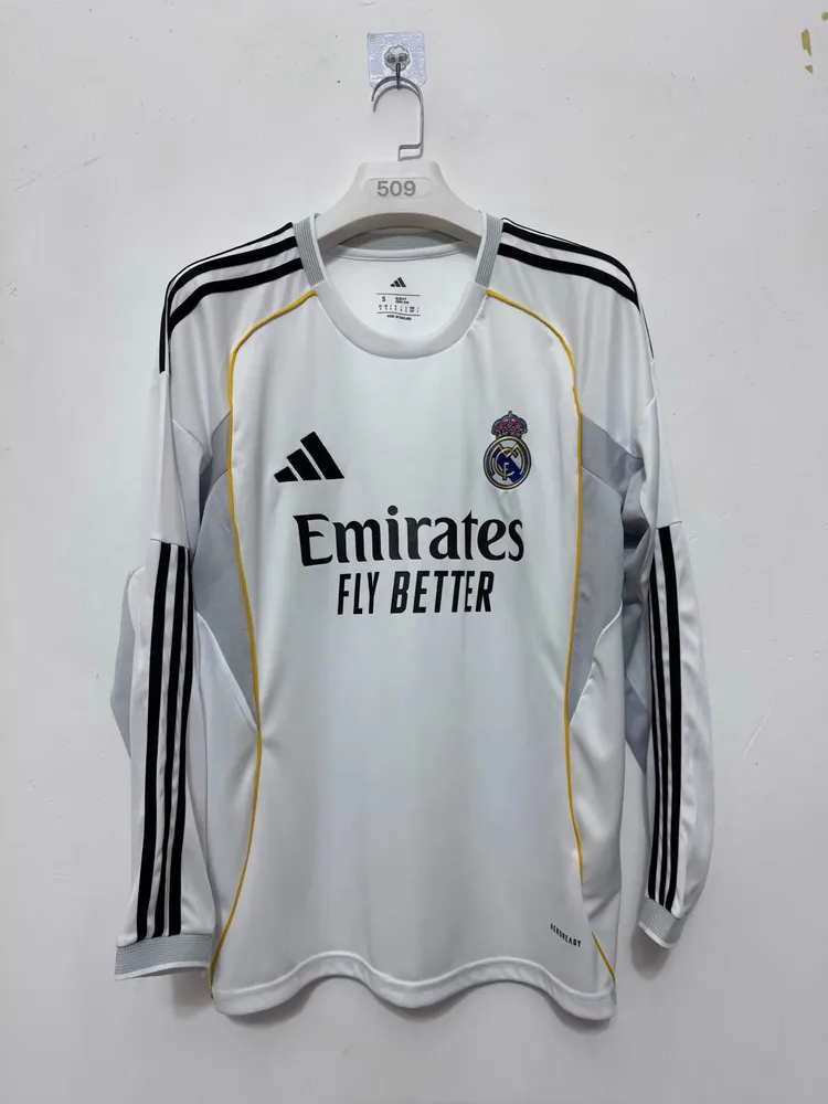 Maillot domicile manches longues Real Madrid 2025/2026  — main view