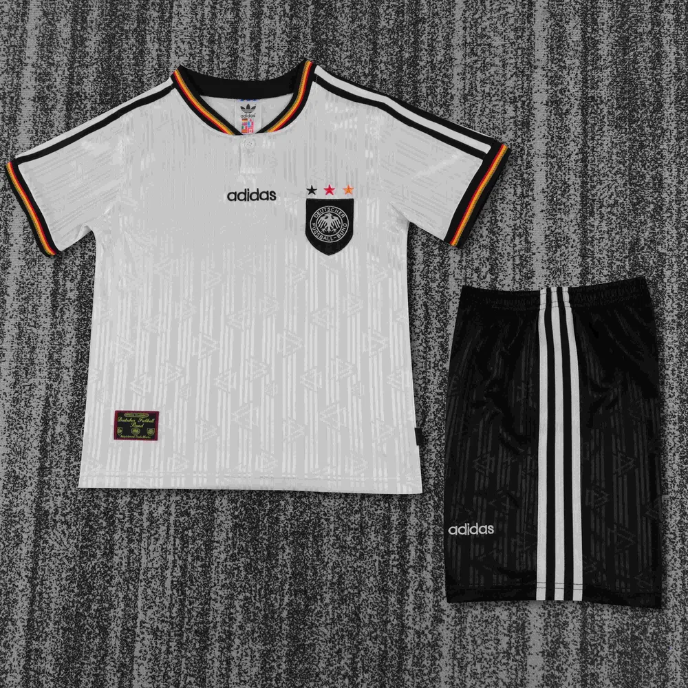 1996 قميص ألمانيا الأساسي الكلاسيكي جودة تايلاندية مقاس الأطفال — main view