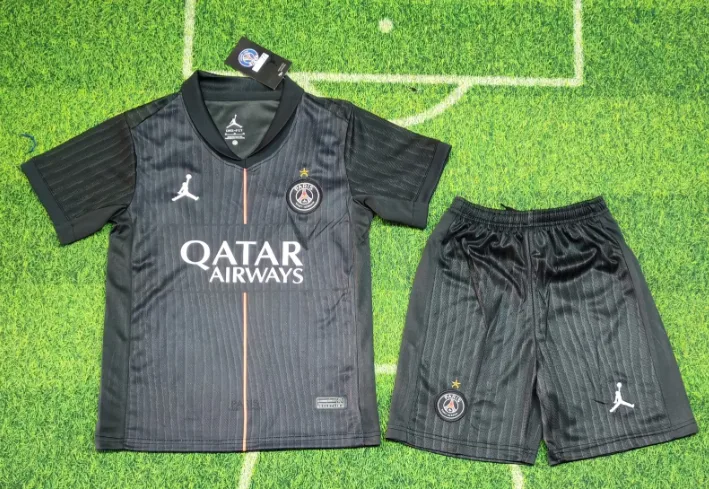2025/2026 Psg Paris Saint-Germain Fourth Away With A Star Football Jersey  Kids Size — main view