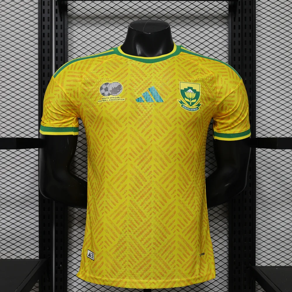 2026 Version Joueur Maillot Domicile Équipe Nationale Afrique du Sud AAA qualité fan — main view