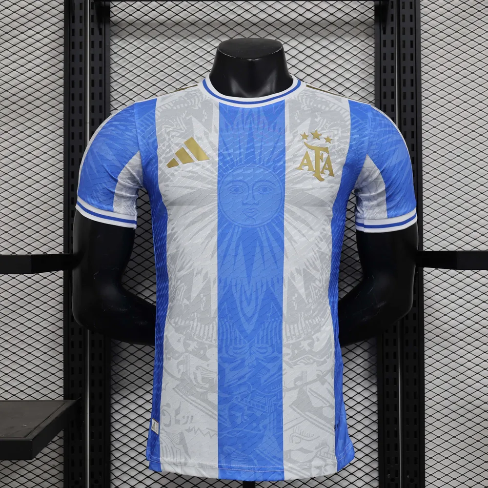 Camisa de Futebol Versão Jogador Argentina Edição Especial Sol 2024 AAA qualidade fã — main view