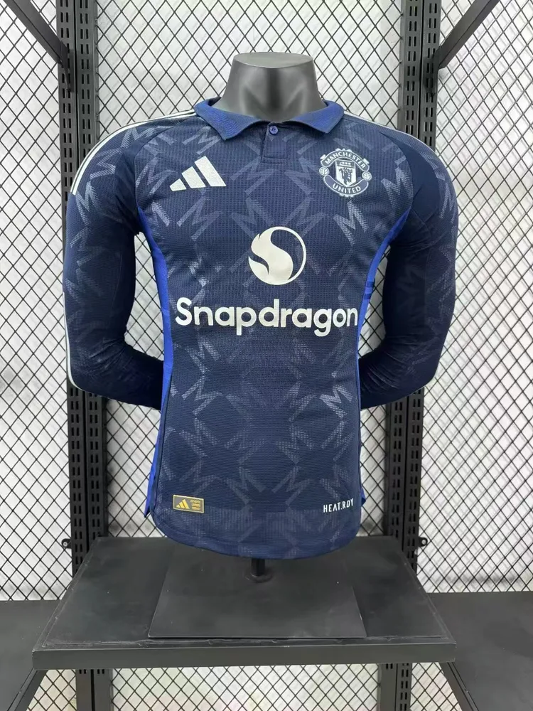 2024/2025 Player Version Manchester United Away Long Sleeve Football Shirt  — main view