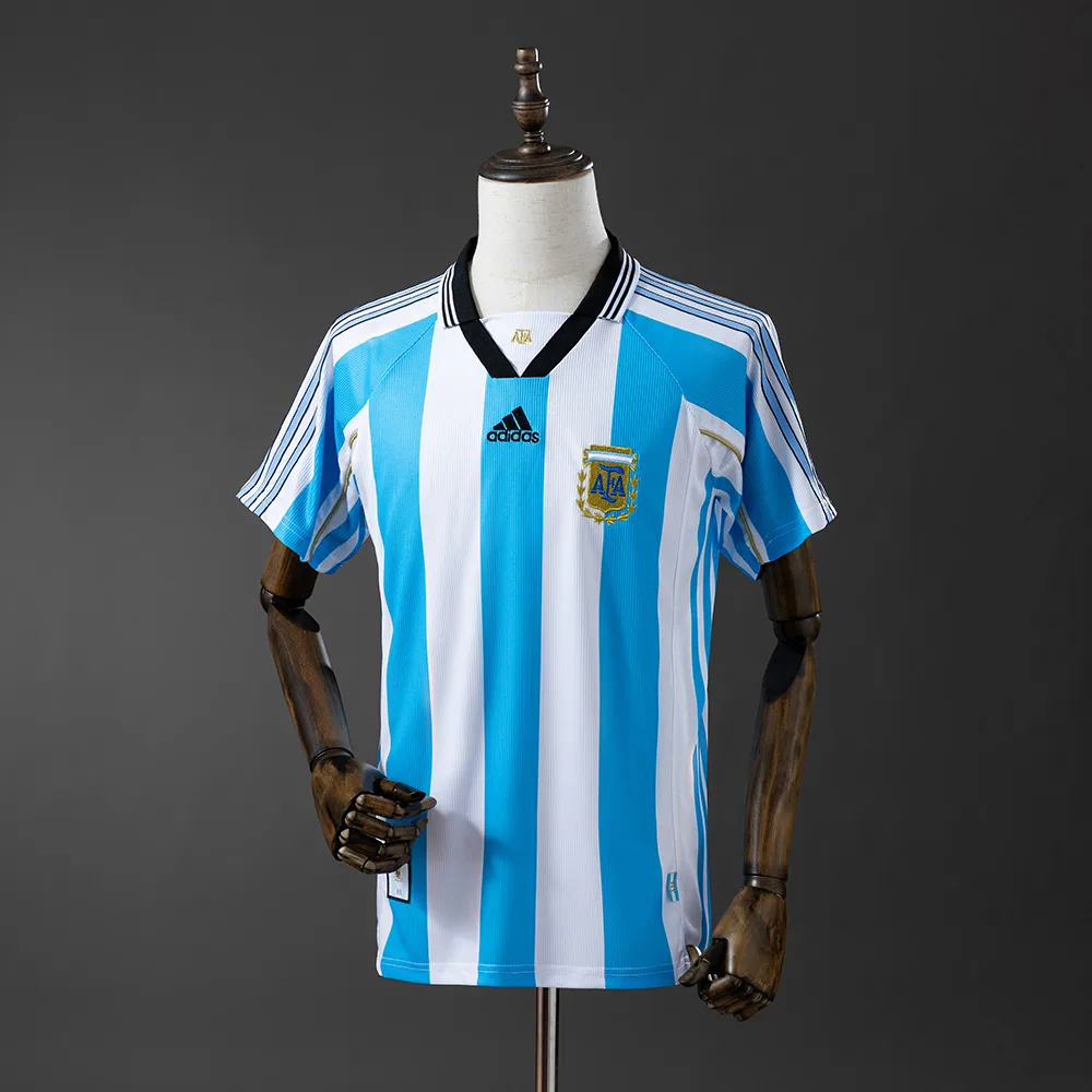 1998 Retro Argentina National Team Home Football Shirt  — main view