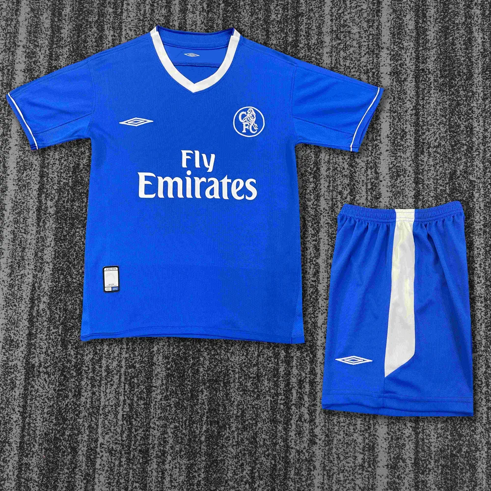 2003-2005 Retro Chelsea Home Football Jersey  Kids Size — main view