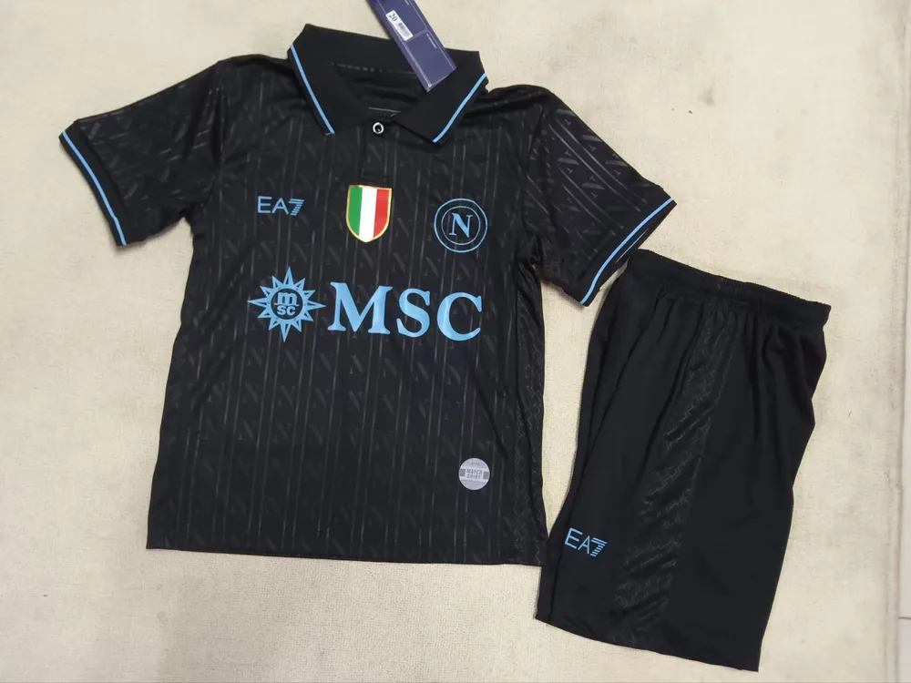 2025/2026 Napoli Drittes Auswärts Fußballtrikot AAA fan-gradät Kindergröße — main view
