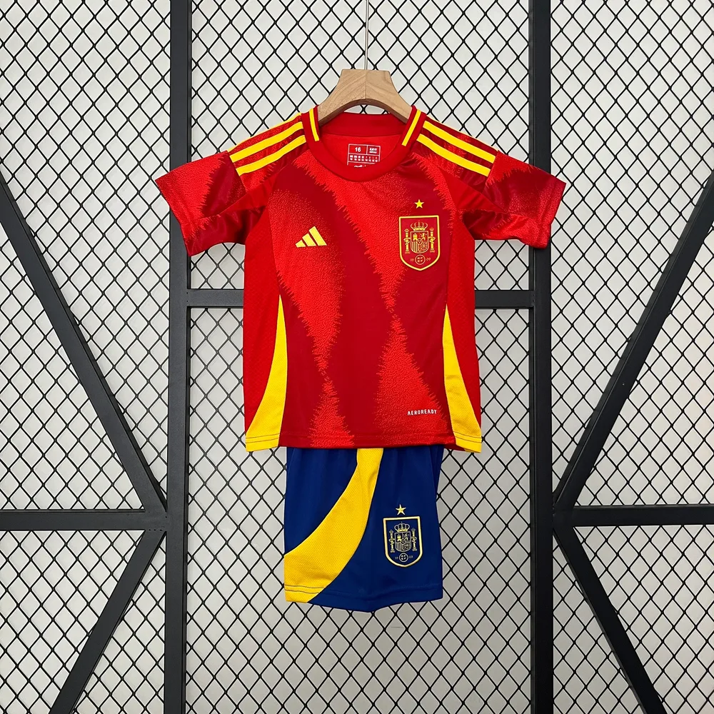 2024 España Camiseta de Fútbol Local AAA Grado Aficionado Talla Infantil — main view