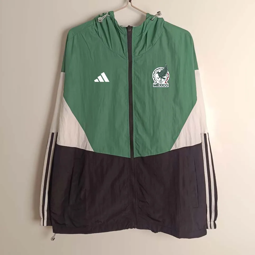 2025 Mexico Windbreaker Green Soccer Jersey  — main view
