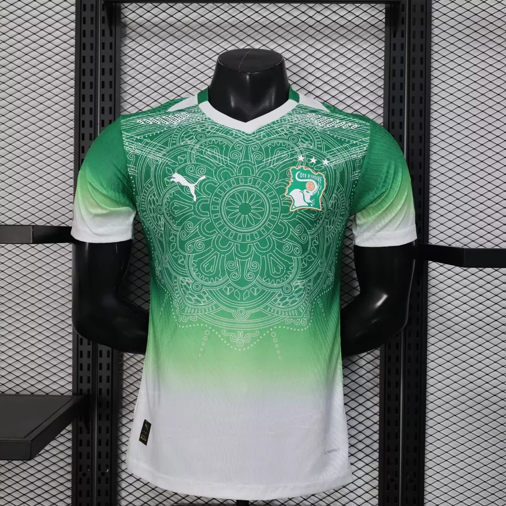 2026 Version Joueur Maillot Édition Spéciale Verte Équipe Nationale de Côte d'Ivoire Football   — main view