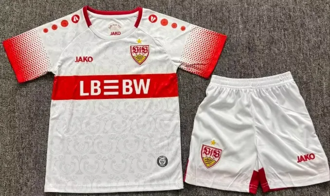 2026/2027 VfB Stuttgart Home Football Jersey  Quality Thai Kids Size — main view