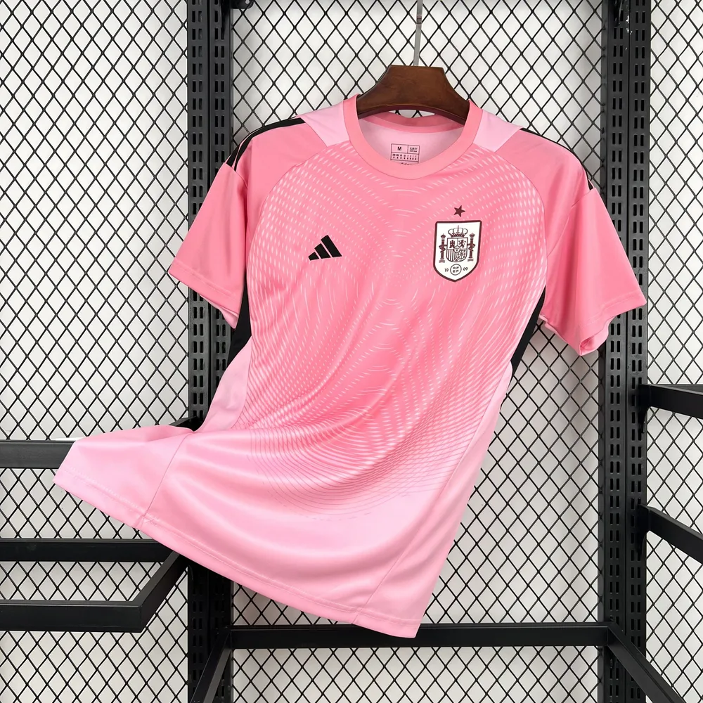 قميص حارس مرمى إسبانيا الوردي للمنتخب الوطني 2026 درجة المشجع AAA — main view
