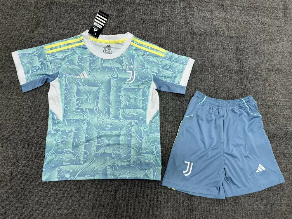 2025/2026 Juventus Auswärts Fußballtrikot  Kindergröße — main view
