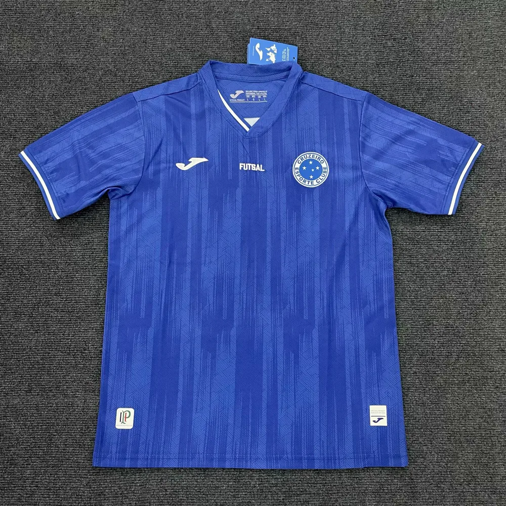 2025/2026 Cruzeiro Blau Fußballtrikot AAA fan-gradät — main view