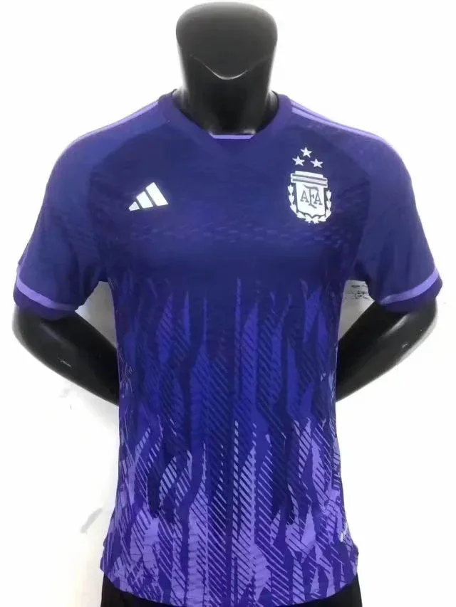 كأس العالم 2022 نسخة اللاعب قميص الأرجنتين الخارجي درجة المشجع AAA — main view