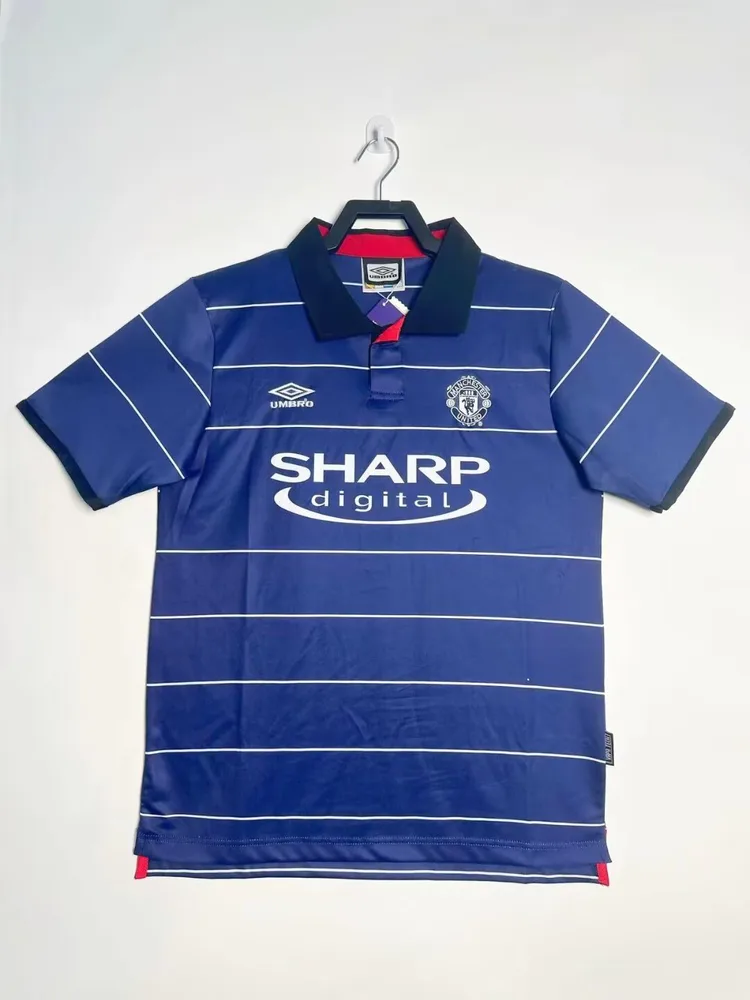 1999/2000 Retro Manchester United Auswärts-Fußballtrikot  — main view