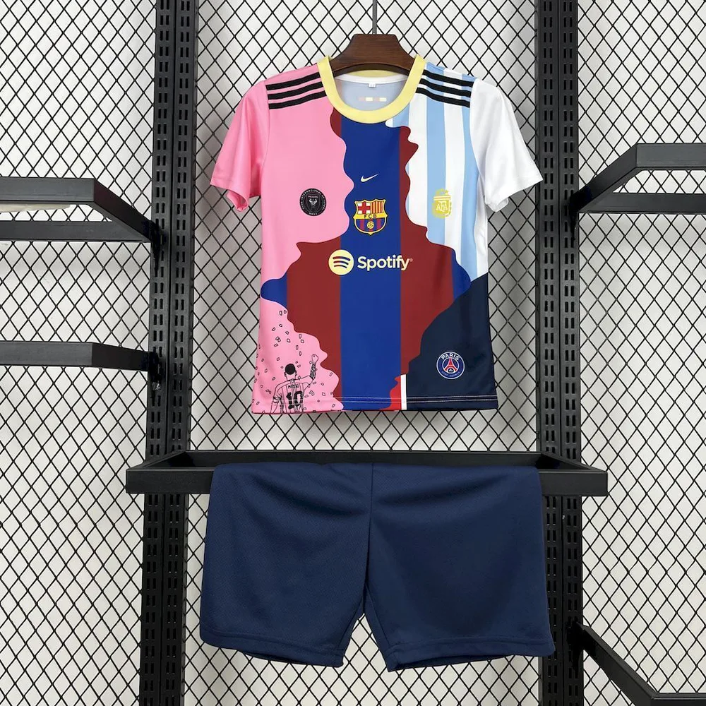 2025/2026 Camisa de Futebol Comemorativa Messi Barcelona  Tamanho Infantil — main view