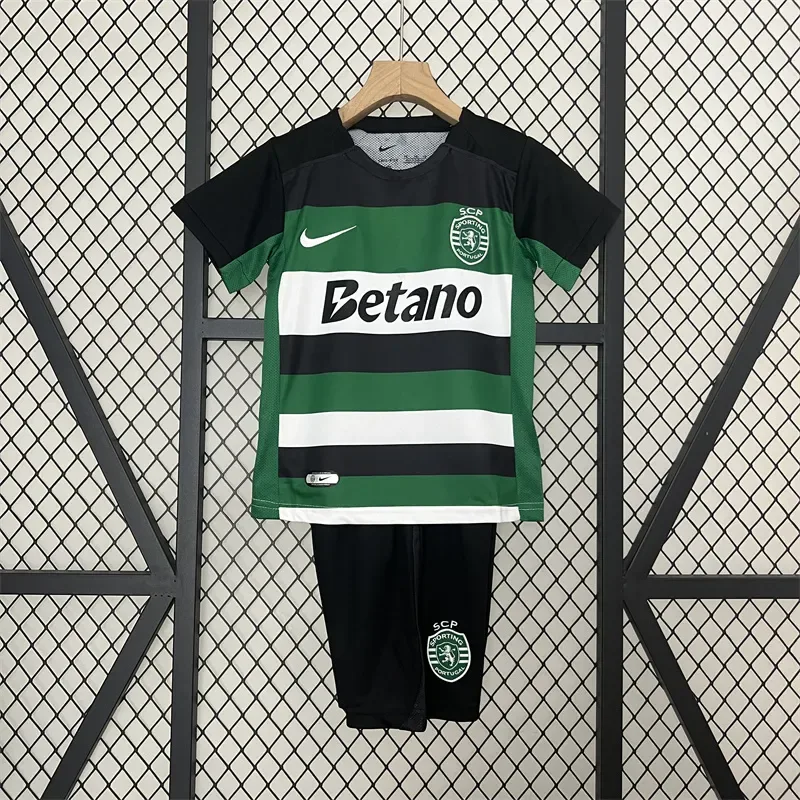 2024/2025 Sporting Lisbon Home Football Jersey Shirt  Kids Size — main view