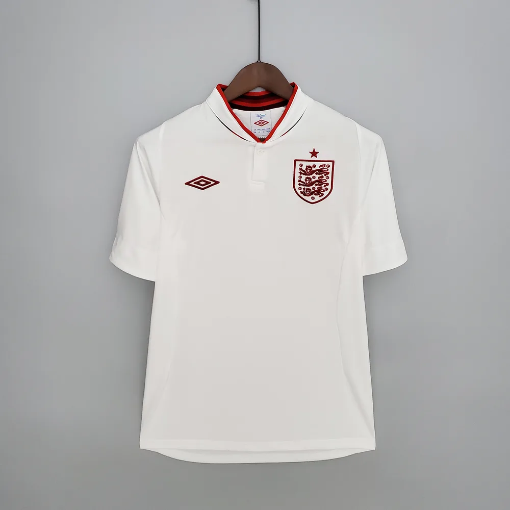 2012 Retro England Heim-Fußballtrikot AAA Fan-Qualität — main view