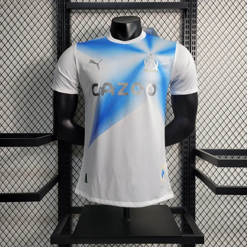 2023/2024 Version Joueur Olympique de Marseille Quatrième Extérieur 30e Anniversaire Édition Blanche — main view