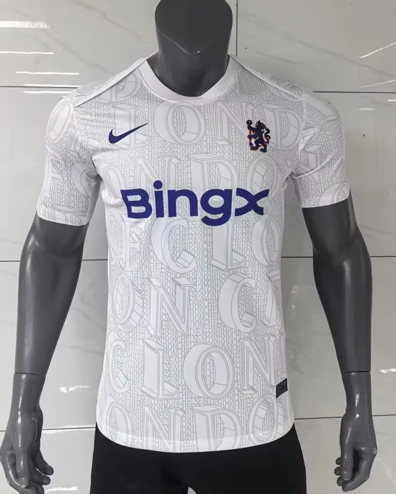 2025/2026 Ropa de entrenamiento Chelsea Versión Jugador Blanca Camiseta de fútbol  — main view