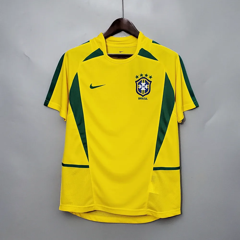 Camiseta de Fútbol Local Retro de Brasil 2002 — main view