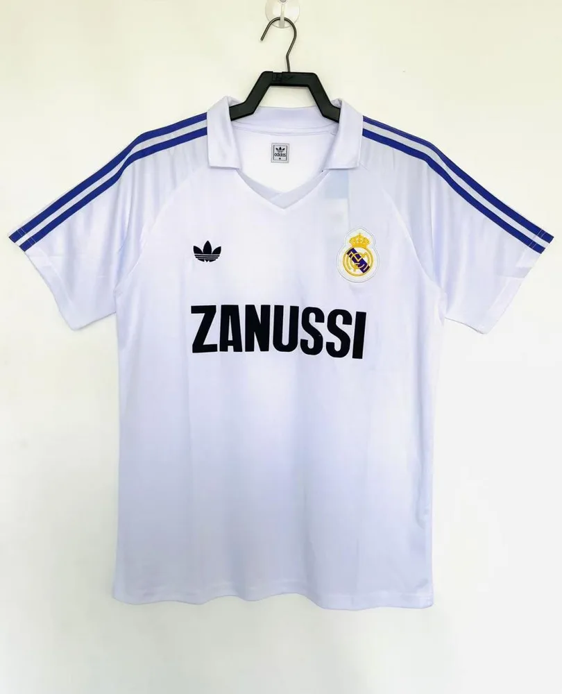 قميص كرة قدم ريال مدريد المنزلي 1984/1985 رجعي جودة تايلاندية — main view