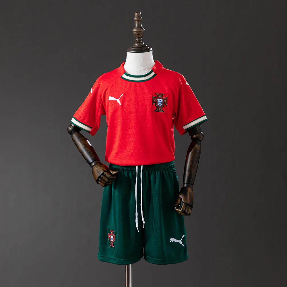 2025 Portugal Home Football Shirt  Kids Size — main view