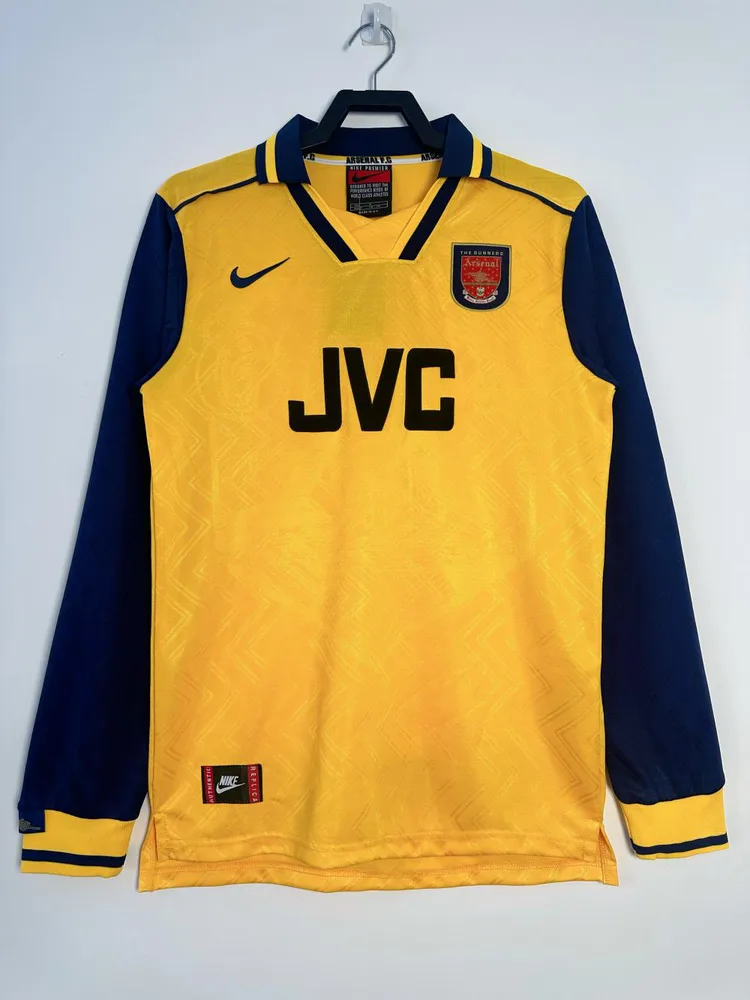 1996-1997 Retro Langarm Arsenal Auswärts Fußballtrikot  — main view