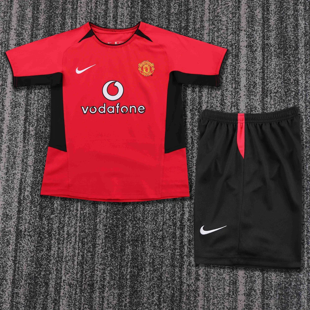 Maillot de football domicile rétro Manchester United 2002-2004  Taille Enfant — main view
