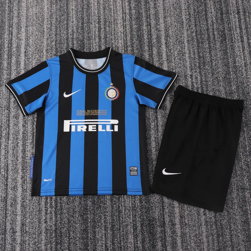 2009-2010 Retro Inter Milan Home Football Jersey  Kids Size — main view