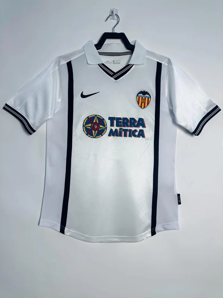 2000/2001 Rétro Valencia Domicile Maillot de Foot  — main view