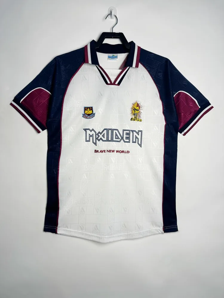 1999 Retro West Ham United Football Shirt Away  — main view