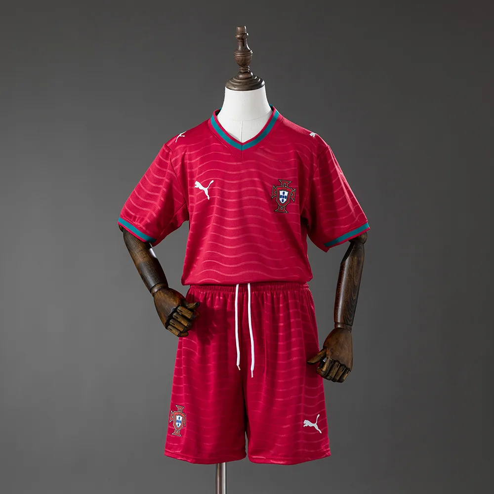 Camiseta de fútbol Local de Portugal 2026 AAA calidad fan Talla infantil — main view