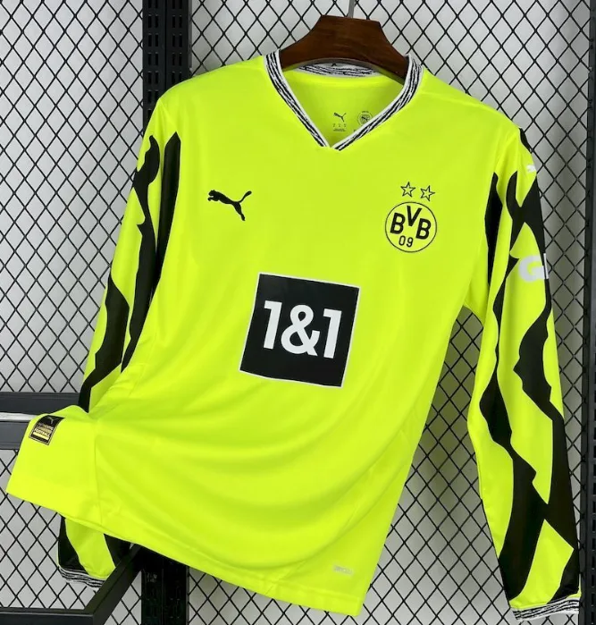 2025/2026 Manches longues Dortmund Pré-match Entraînement Maillot de football  landaise — main view