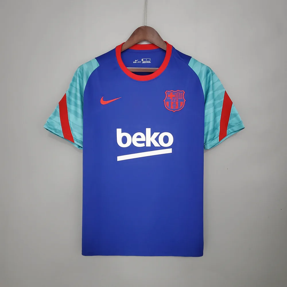 قميص تدريب برشلونة الأزرق والأخضر 2021/2022 — main view