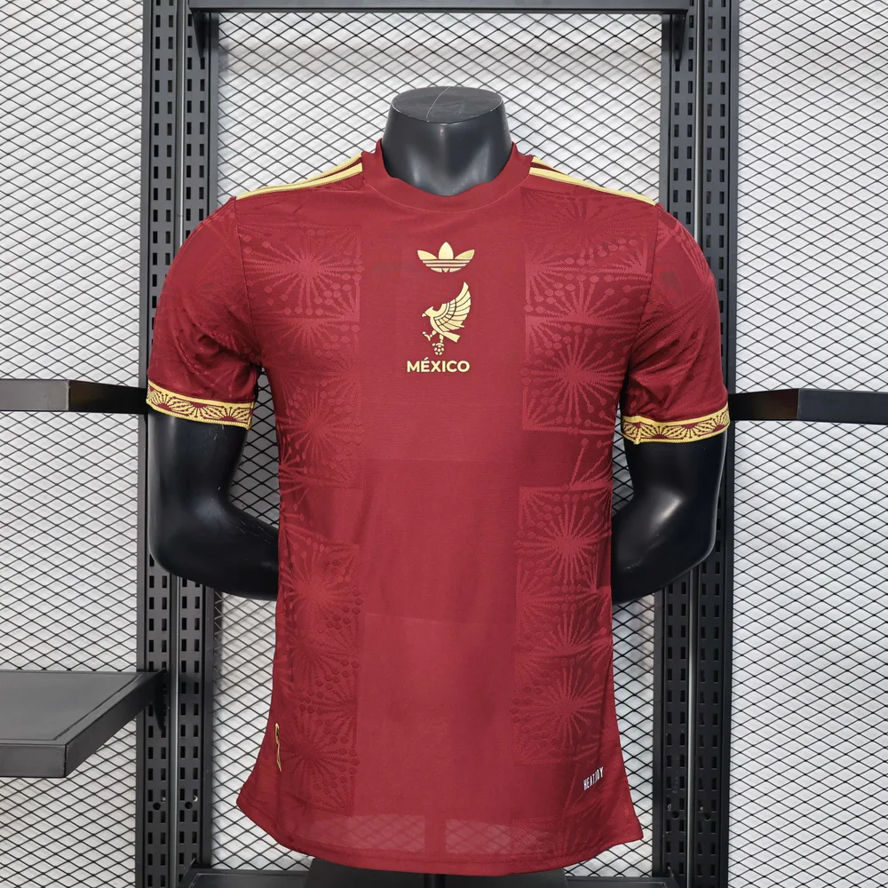 2025 Player Version Mexico National Gold cup Version Red Football Shirt  — main view